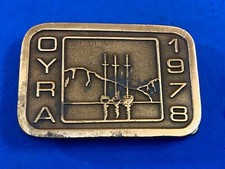 Vintage Oyra Sailboat Ship - Championship Finals Belt Buckle By Hitline