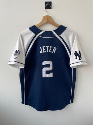 New York Yankees MLB Vintage 90s Baseball Shirt Jersey DEREK JETER
