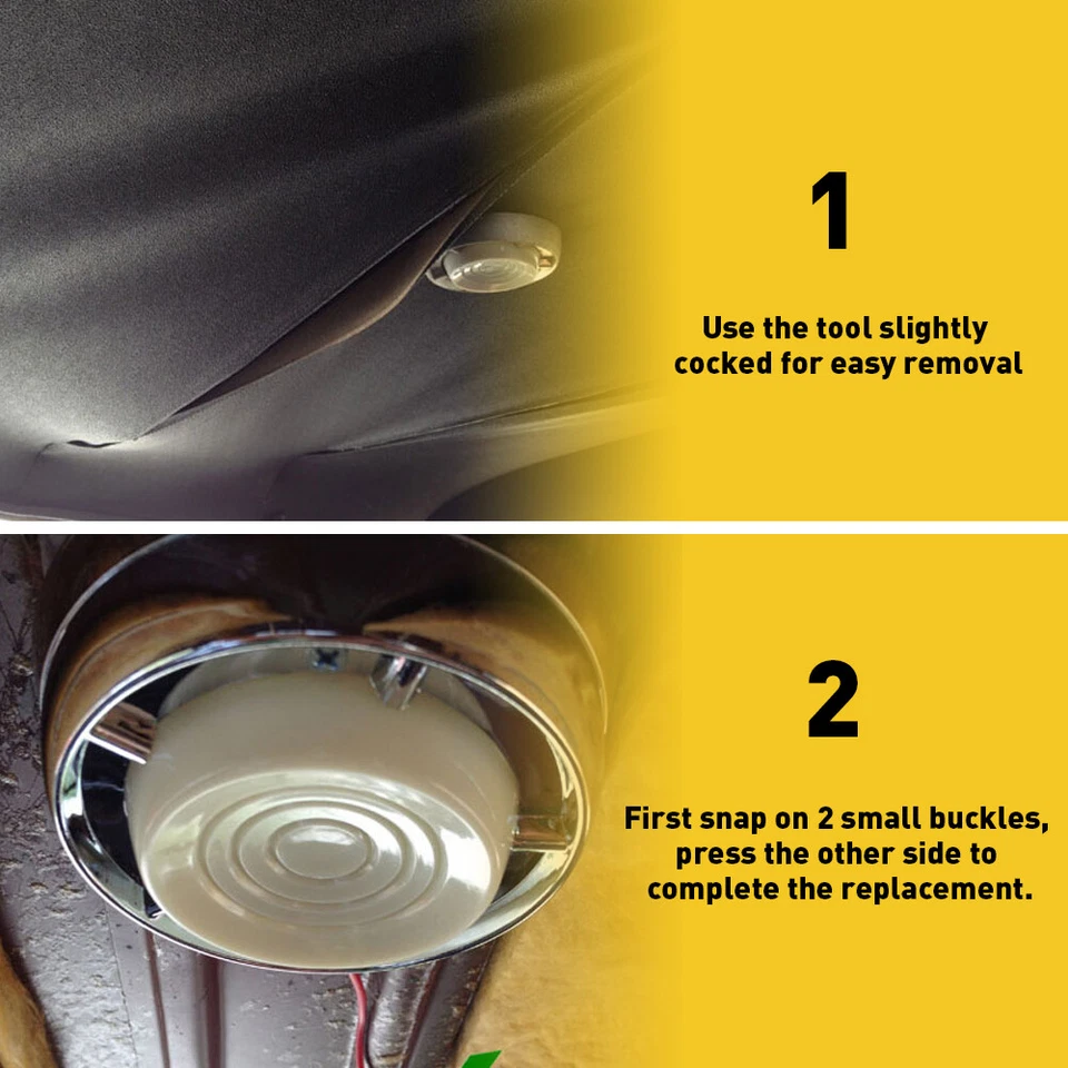 Lente base ligera domo H para camioneta Ford Econoline Mustang 1966-1971 Falcon Comet Foto 4 de 4