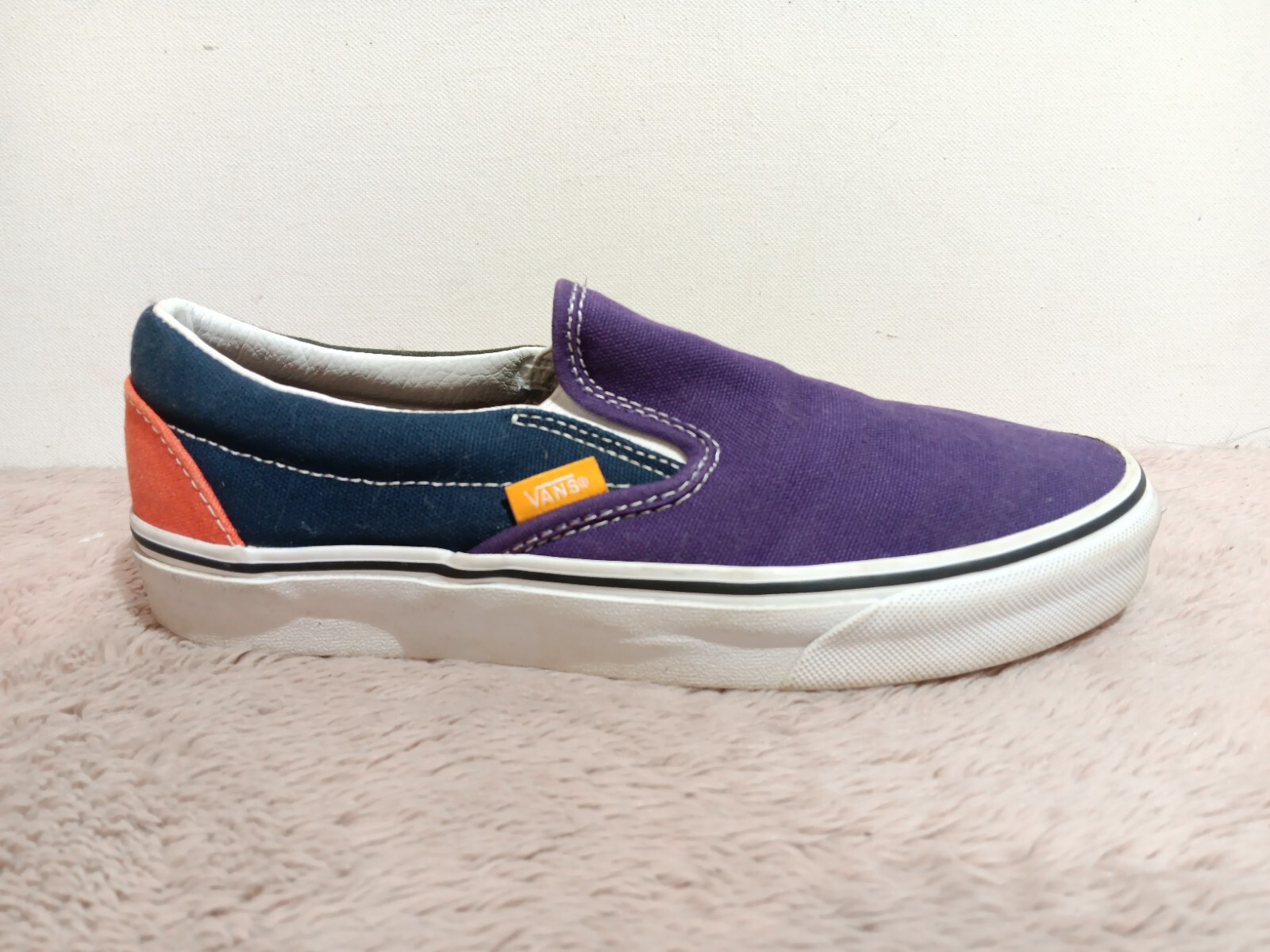 Vans Classic Multicolor Canvas Slip-On Shoes Mens 7 Womens 8.5 Casual Sneakers-image