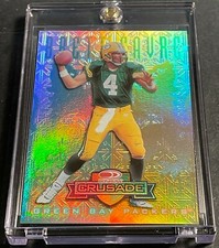 1998 BRETT FAVRE LEAF DONRUSS CRUSADE GREEN #1 PACKERS HOF 172/250