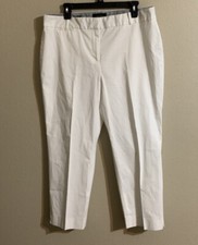 Talbots signature white crop pants size 14