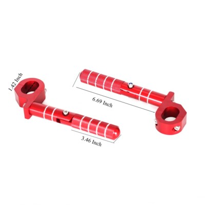 Passenger Footrest Pegs For Honda CT125 Trail 125 Hunter Cub - Rear Pillion Pegs, Foldable, Black 3 thumbnail image