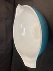 Vintage Pyrex 444 Turquoise/Teal Cinderella Bowl 4 QT Glass - Mixing Spouts