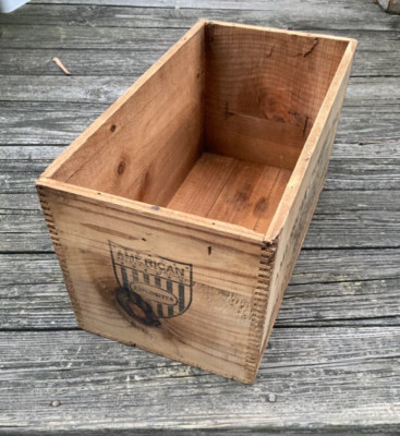Vintage American Cyanamid Dynamite  25 lb. Wood Crate Mining