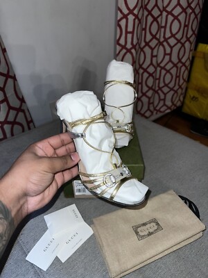 靴 Vintage Gucci Horsebit Sandals 38 1/2 Gucci Black Leather Horsebit Sandal Slides - size 38