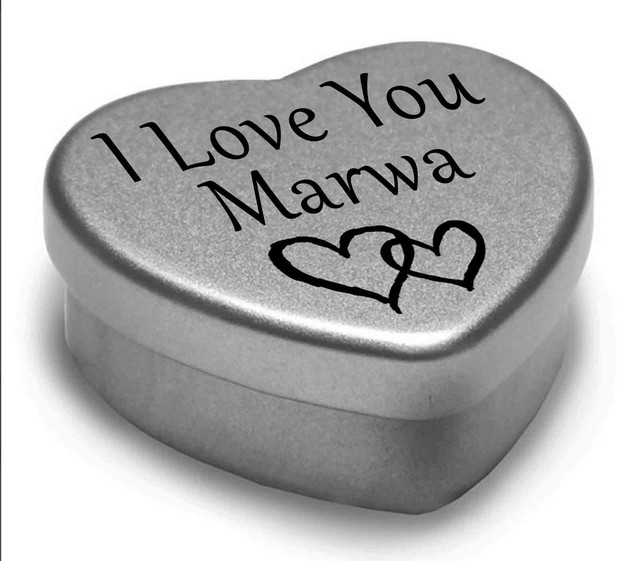 I Love You Edwin Mini Heart Tin Gift For I Heart Edwin With