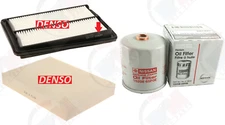GENUINE Oil Filter + DENSO Air & Cabin Filter 2014-2018 for Nissan Rogue 2.5
