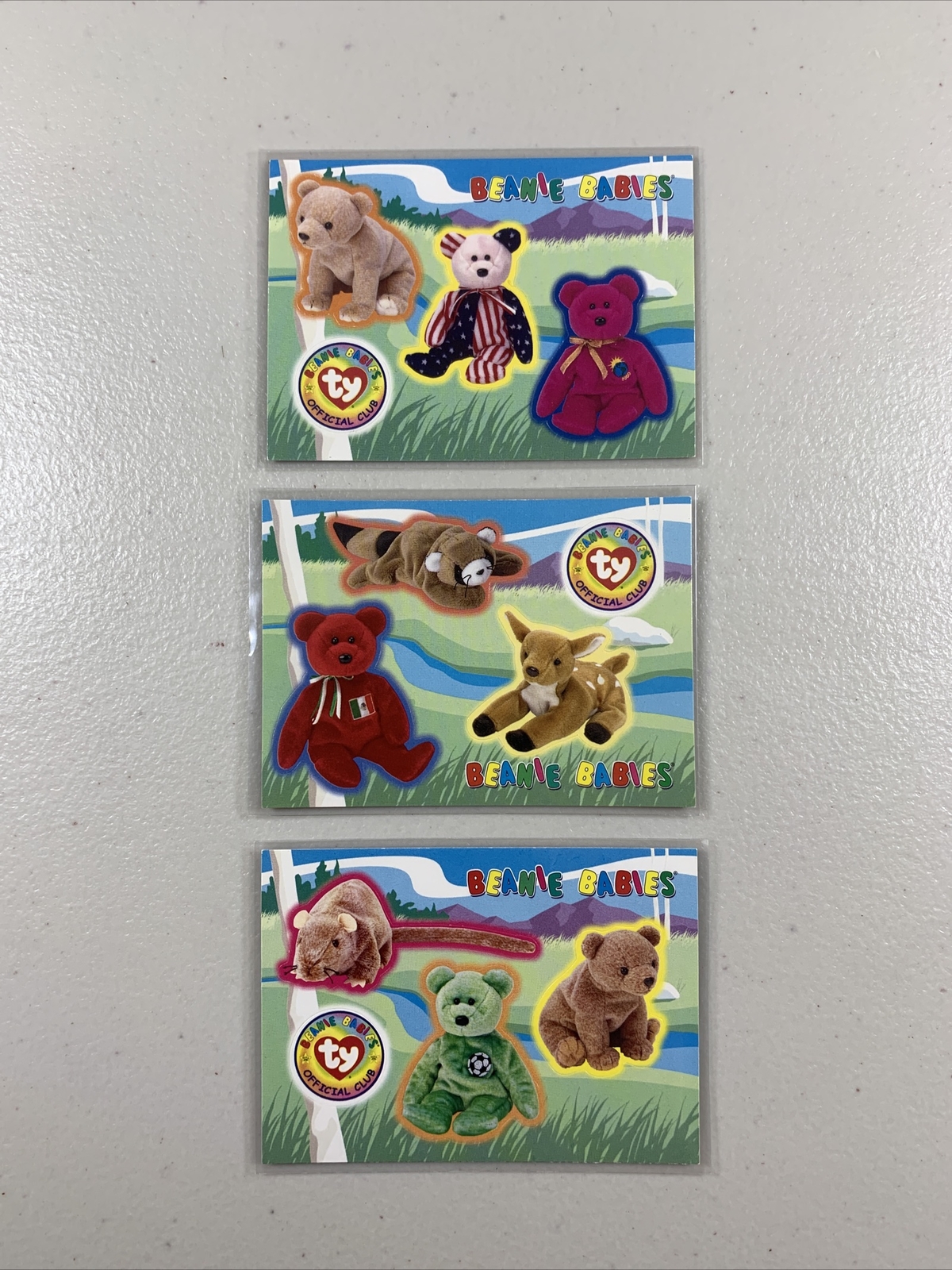 Ty Beanie Babies Cards BBOC S3 Series 3 "Stickers" Complete Set of 21