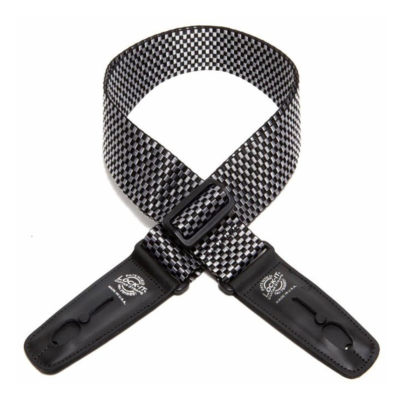 Ремешок Lock It Professional 2 Checker Polypro с фиксирующими концами, серебристый