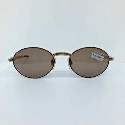 New Vintage Yves Saint Laurent YSL 6020 Sunglasses C. Y173 Shiny Tortoise & Gold