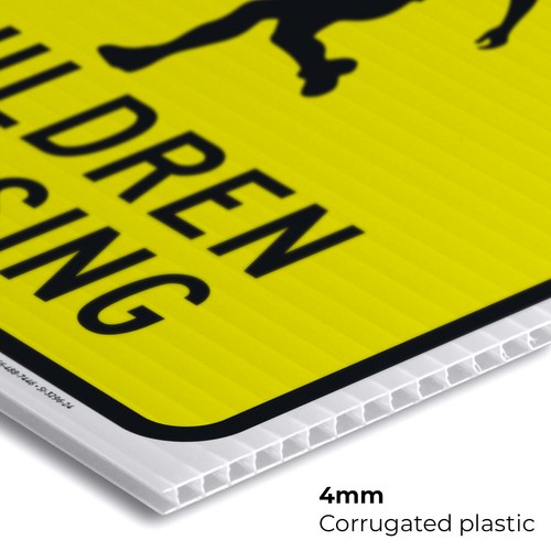 Slow Children Crossing Sign, Traffic Sign, - Picture 32 of 70