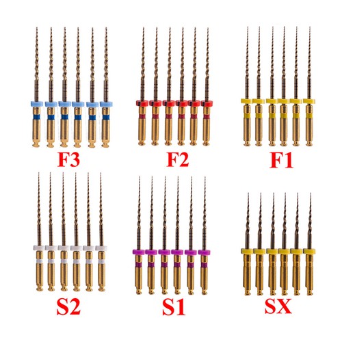 6Pc Dental Endo Files Endodontic X-Pro Gold/Blue NITI Root canal Files21/25/31MM - Picture 11 of 35