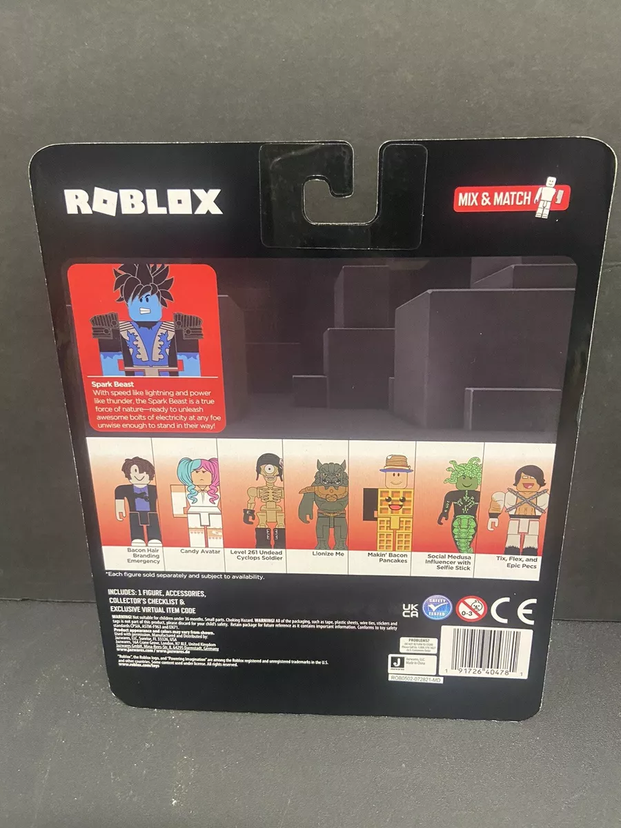 Boneco Roblox Avatar Shop - Figura Spark Beast + Cód Virtual