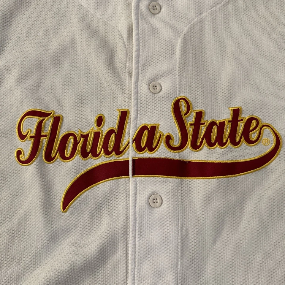 Camiseta deportiva de béisbol de colección Starter Florida State Seminoles con botones talla mediana sin mangas Foto 2 de 4