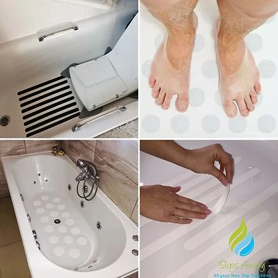 NON SLIP ELDERLY DISABILITY BATH SHOWER SAFETY TAPE STRONG STICKERS MAT