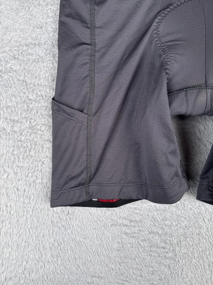 Pantalones Cortos de Ciclismo Novara Adultos Grandes Gris Forro Nylon Mezcla Spandex Acolchados Usados en Excelente Condición Foto 3 de 4
