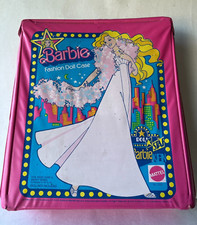 VINTAGE Mattel Barbie Fashion Doll Carrying Case Pink USA Made 1977 No. 1002