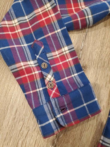 Kuhl Shirt Women's Blue Red Size Large Plaid Flannel Outdoor Hiking - Picture 9 of 14