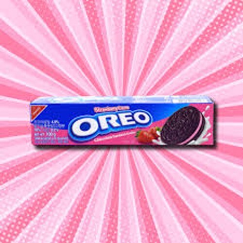 3 PACK OREO CHOCOLATE SANDWICH COOKIES With STRAWBERRY CREAM