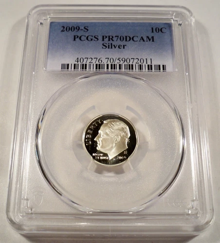 2009-S 10c SILVER PCGS PR70DCAM ROOSEVELT DIME PROOF DEEP CAMEO PR 70 DC