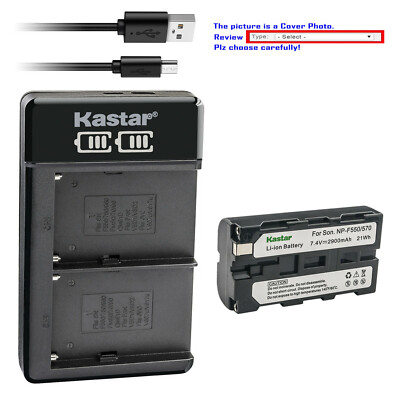Kastar Battery LKD2 USB Charger for Sony NP-F550 & CCD-TRV16 CCD-TRV25 CCD-TRV35