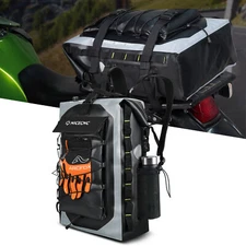 Motorcycle Backpack Waterproof Rear Seat Tail Bag Travel Luggage Storage Men