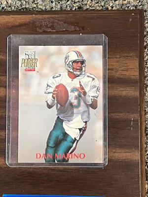 Dan Marino #13 8x10 Photo HOF Plaque Miami Dolphins With 2 Trading