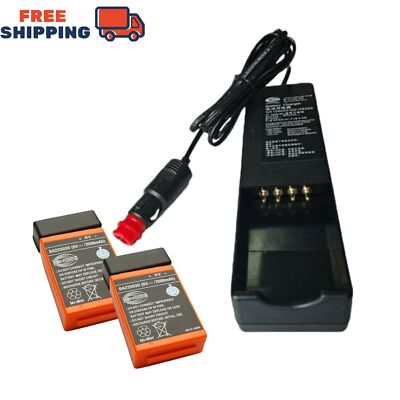 2x BA225030 6V 2500MAH Battery+24V QA109600 Battery Charger For HBC Crane Remote