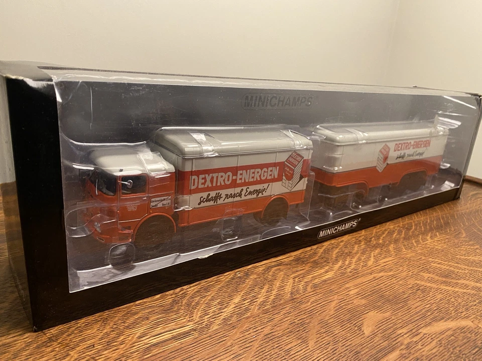 1/43 Bussing LU11/16 tren de maletas Dextro-Energen truck & trailer LE 504 Minichamps Foto 3 de 4