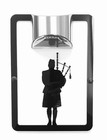 Piper Wall Plaque Scottish Piper Solar Light Wall Plaque Gift