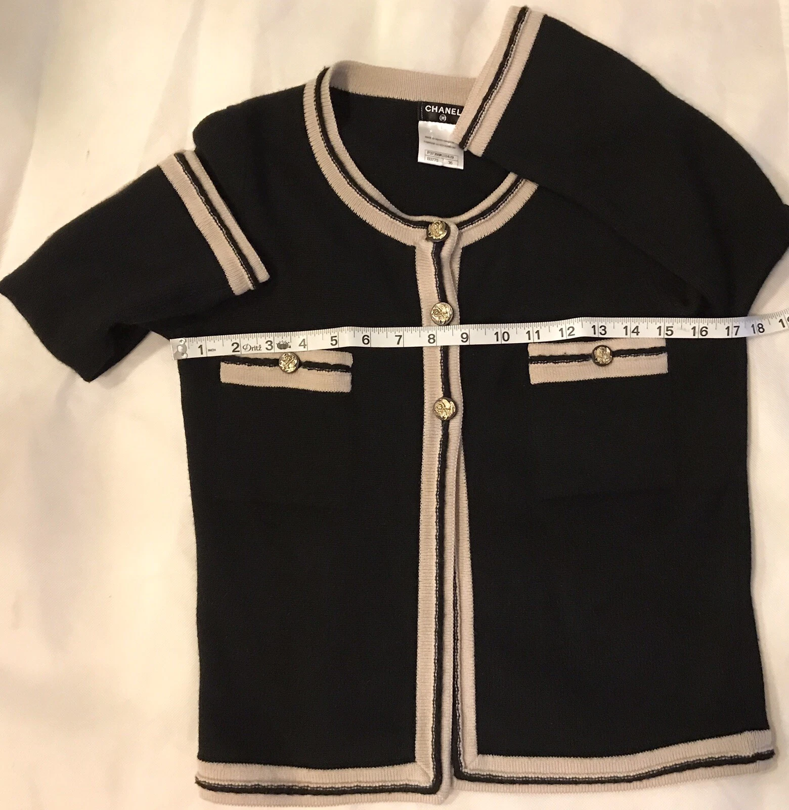 GIACCA CARDIGAN PIÙ WANTED CHANEL 10C VENEZIA NERO CASHMERE 36 ICONICA