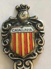 Vintage Souvenir Spoon Collectible Catalunya Spain
