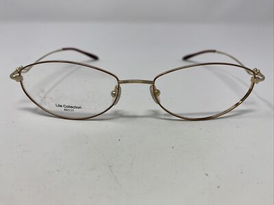 Lite Collection Japan KL-302 C4 53-17-145 Gold/Brown Eyeglasses Frame -947