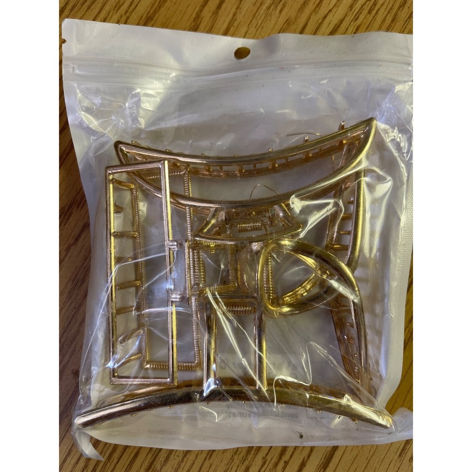AIBEE 4pcs Large Metal Hair Claw Clips Nonslip Gold eBay