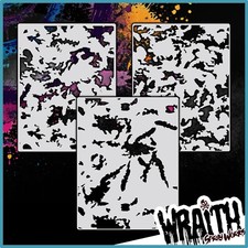 Camo Pattern Set 2 - Reusable Airbrush Stencil Template