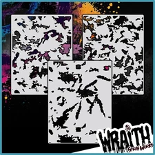 Camo Pattern Set #2 - Reusable Airbrush Stencil Template