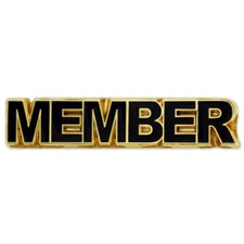 PinMart's Gold Plated Member Enamel Lapel Pin