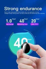 Ciondolo Mini Registratore Vocale Espia 8g Riduce Rumore Attivato Lettore Mp3 - Miniatura 2