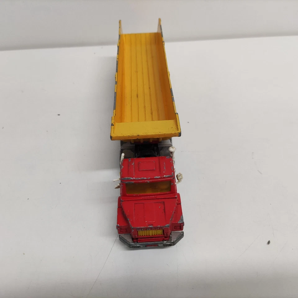 majorette, camion scania p140 con cassone. SCALA 1/60 DIE CAST MODELLINO VINTAGE - Immagine 3 di 4