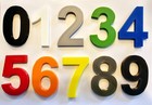 House, Flat, Wheeliebin, Door Numbers -  3" Inch Tall & Multiple Colours