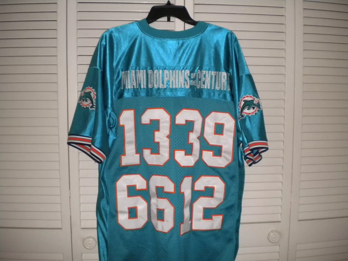 MIAMI DOLPHINS OF THE CENTURY # 13 #39 # 66 # 12 FOOTBALL JERSEY