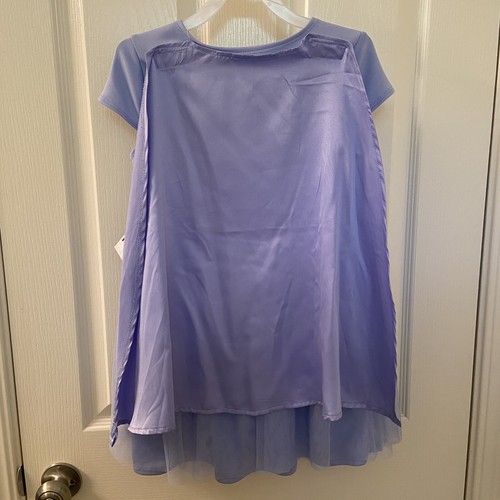 Disney Frozen II Elsa Cosplay Tutu Tulle Dress with Cape Girls Size M 7-8 NWT - Picture 9 of 10
