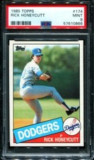 PSA 9 MINT 1985 TOPPS RICK HONEYCUTT #174 DODGERS 10866 B140