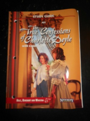 The True Confessions Of Charlotte Doyle Study Guide Newbery Honor Book Hrw Avi 9780030540691 Ebay