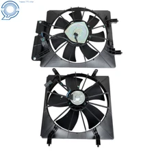 New Radiator AC Condenser Cooling Fan Pair For 2002-2006 Honda CR-V CRV