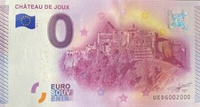 Ticket 0 Euro Chateau de Joux France 2015 Number 2000