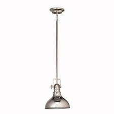Kichler Hatteras Bay Polished Nickel One Light Pendant 43766pn