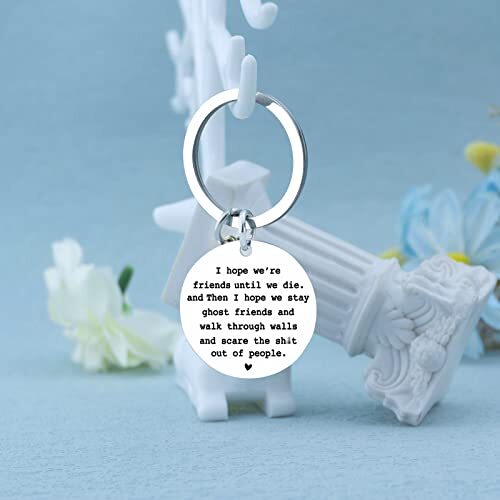 Best Friend Keychains Long Distance Friendship Gifts for Women Friends Funny - Afbeelding 5 van 7