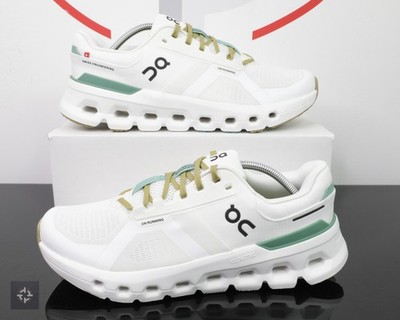 On Cloudrunner 2 Undyed Green White Running Shoes Men's Size 11.5 (3ME10142404)